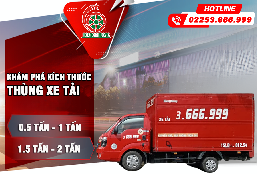 Taxi Tải Hoàng Phương - Cho thuê xe tải chuyển hàng đa dạng tải trọng, giá rẻ số 1 Hải Phòng