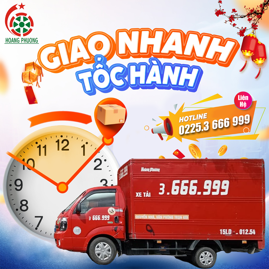 Giao nhanh tết về- Taxi Tải Hoàng Phương đón lộc đầy tay