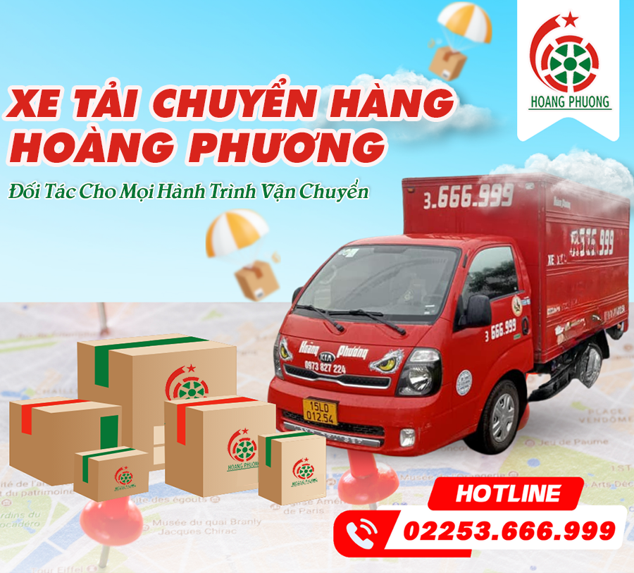 Xe tải chuyển hàng Hoàng Phương-Đối Tác Cho Mọi Hành Trình Vận Chuyển