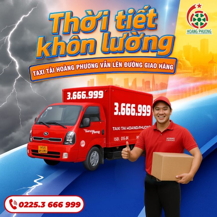 Thời tiết khôn lường – Giao hàng vẫn lên đường!